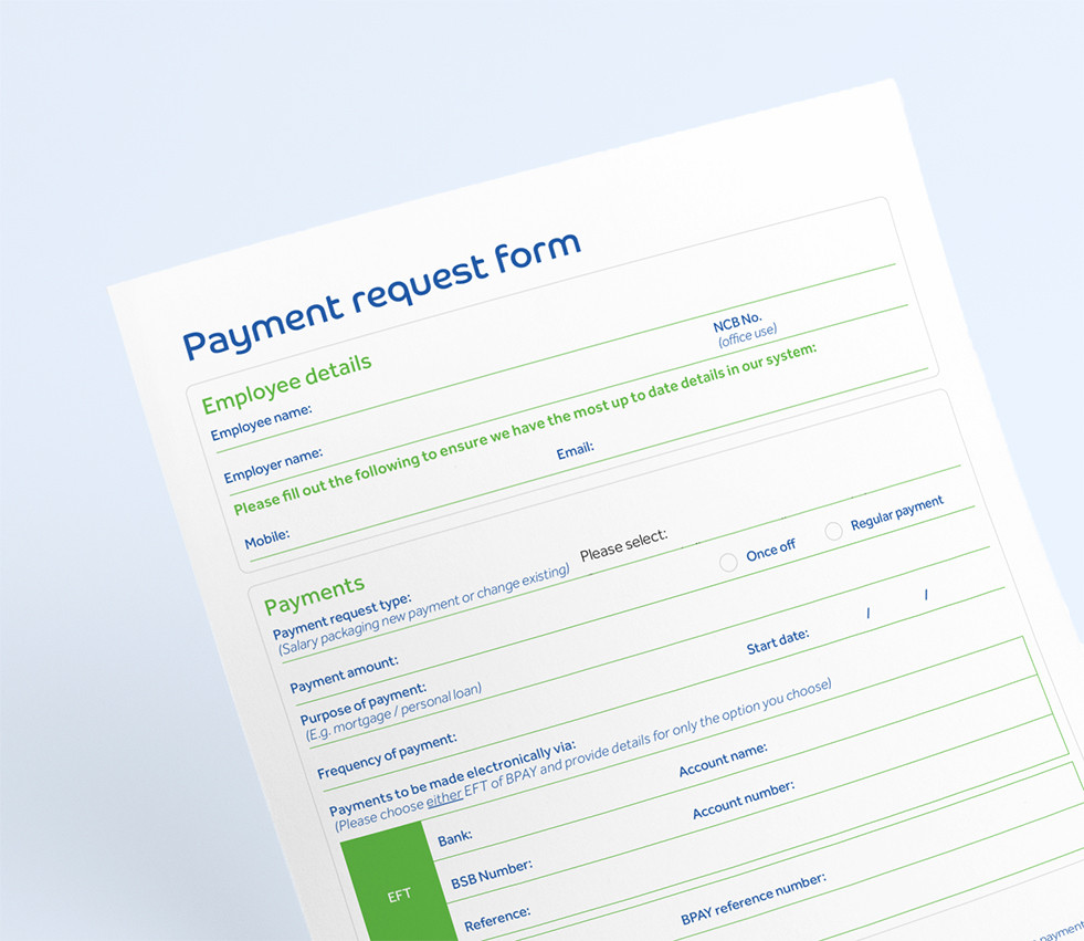 Form Payment request
