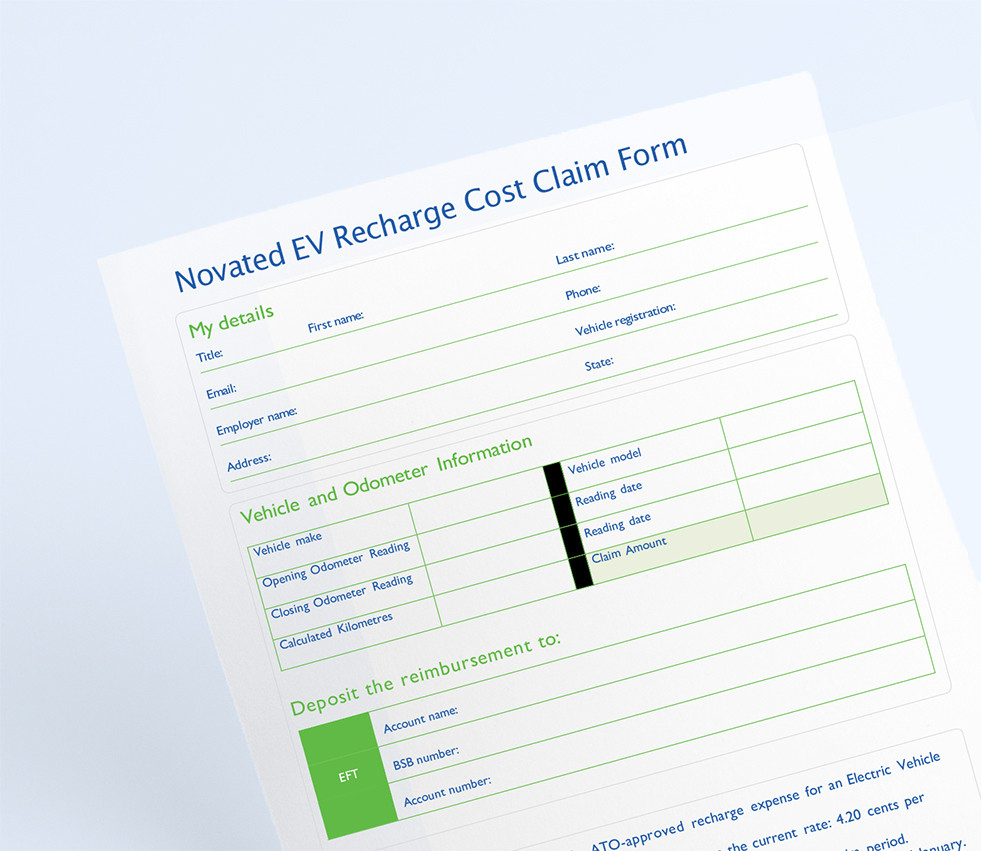 Form Mock Up EV Actual Recharge Cost